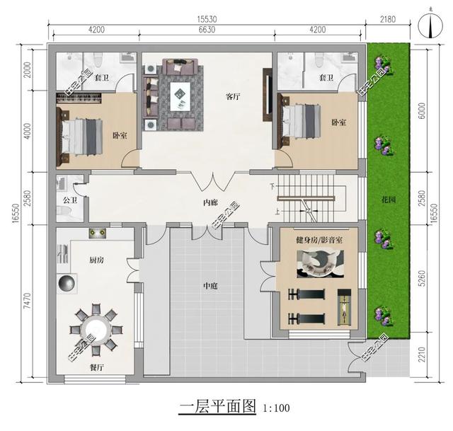 北京自建新中式合院，占地15×16米，4间卧室都有卫生间，太赞了