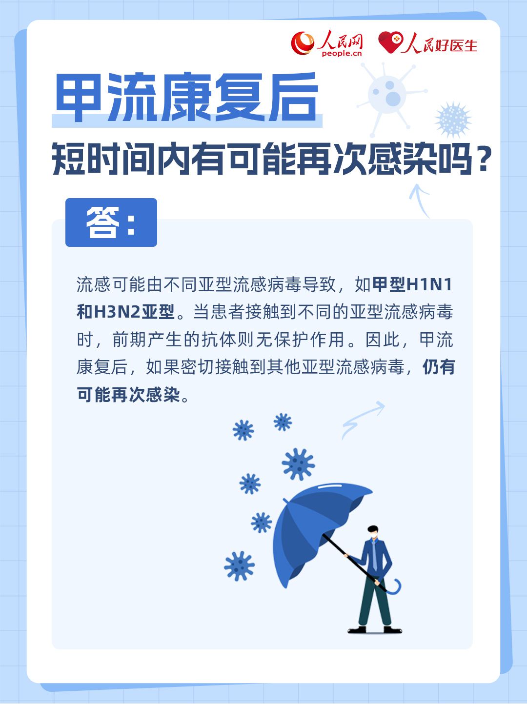 康复后如何提升免疫力?速看甲流6问6答