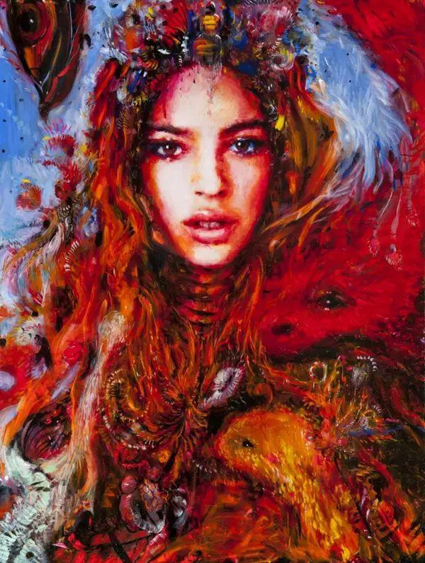 人体油画艺术:自学画画的大美女,人体绘画作品如此火爆