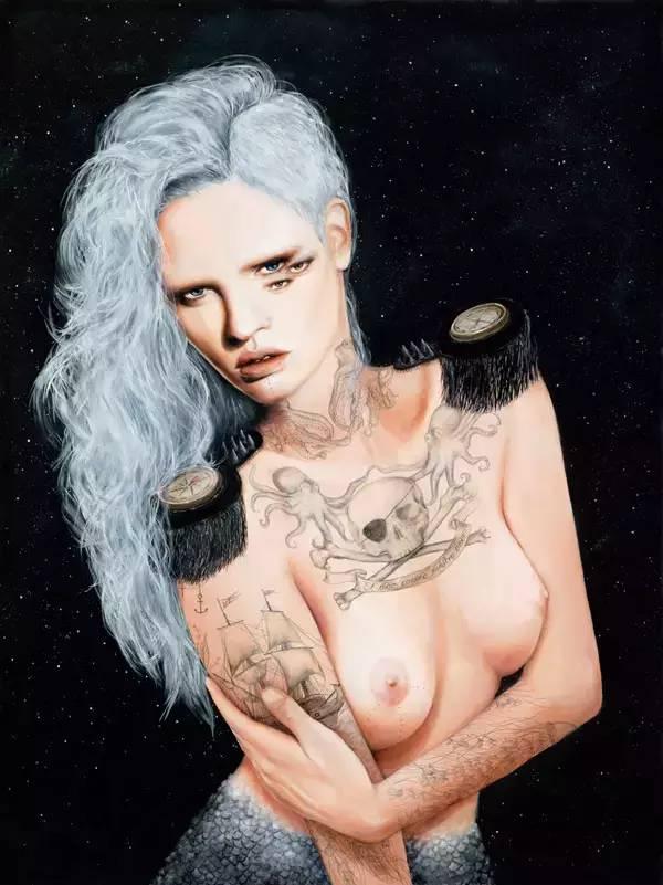 人体油画艺术:自学画画的大美女,人体绘画作品如此火爆