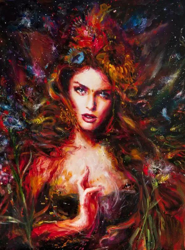 人体油画艺术:自学画画的大美女,人体绘画作品如此火爆