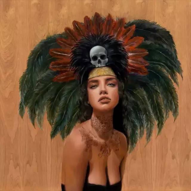 人体油画艺术:自学画画的大美女,人体绘画作品如此火爆