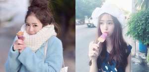 舌爱美女(泰国舔冰妹气质太甜美，伸可爱小舌头让网友想入非非)