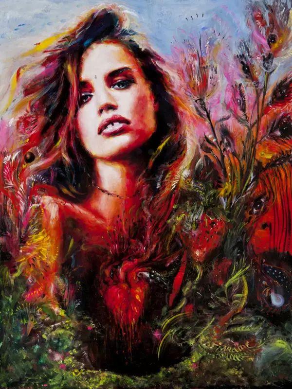 人体油画艺术:自学画画的大美女,人体绘画作品如此火爆