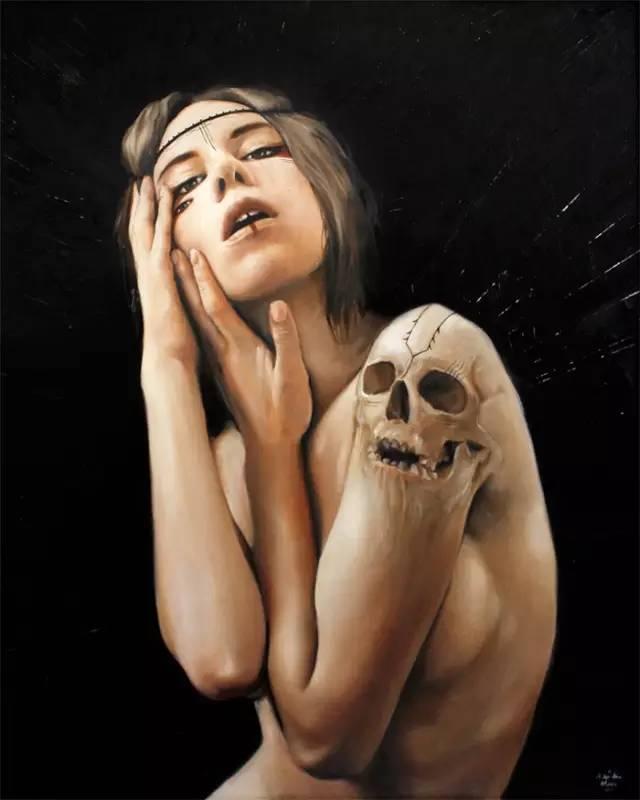 人体油画艺术:自学画画的大美女,人体绘画作品如此火爆