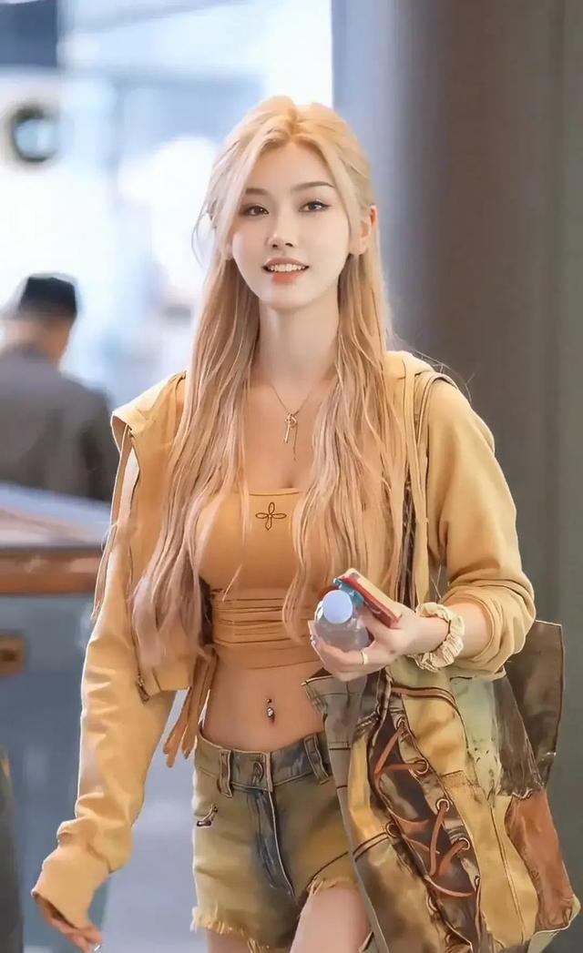 绝了!山西一金发女孩因颜值绝美引发热议,网友:腿上纹身太秀了