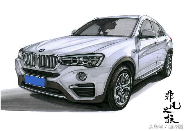 原来马克笔画汽车可以这么帅