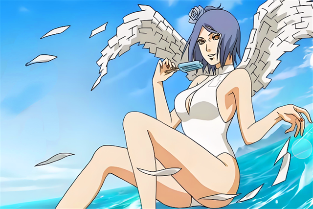 火影:当9位美女忍者换上泳装,雏田纲手美如画,千代婆婆不服老