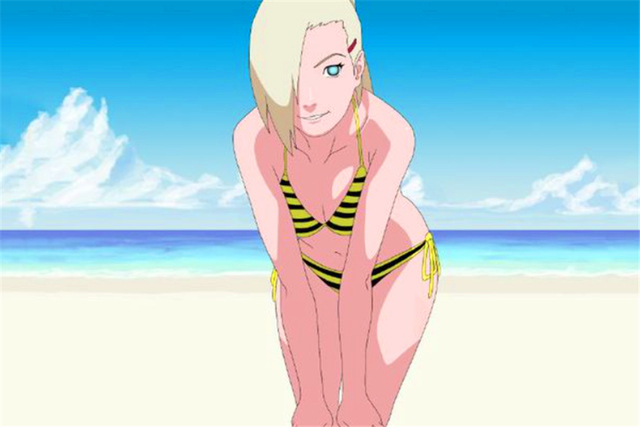 火影:当9位美女忍者换上泳装,雏田纲手美如画,千代婆婆不服老