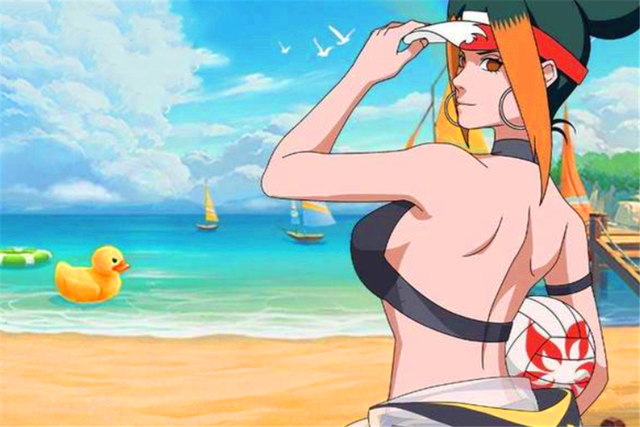 火影:当9位美女忍者换上泳装,雏田纲手美如画,千代婆婆不服老