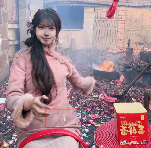 美女开直播放炮,衣服破洞、脸被崩得黢黑,网友:灾难中的天使