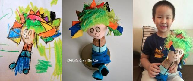 由涂鸦到公仔实物,由兴趣到事业,这位妈妈因为儿子的诞生挖了很