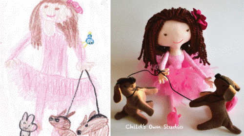 由涂鸦到公仔实物,由兴趣到事业,这位妈妈因为儿子的诞生挖了很