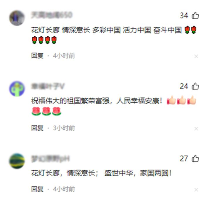 为了这条花灯长廊,网友们纷纷作起了诗!