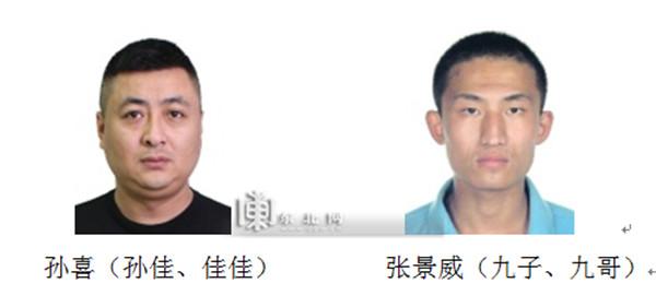 警方征集以孙喜（孙佳）为首的犯罪团伙犯罪线索