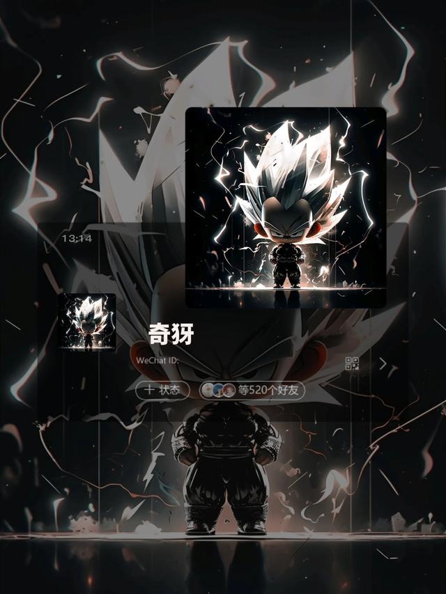 Q版迷你超级无敌赛亚人微信头像，赶快收藏起来吧