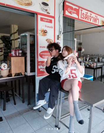 依依❤纳豆「激短裤拍婚纱」穿超辣！泰国解放铅笔腿被看光：还可以吗