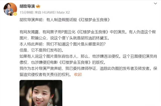 《红楼梦》巨亏2亿,导演胡玫破防了:我眼瞎?这黛玉不好看?