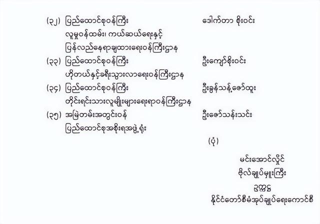 缅甸大动作！国管委、联邦政府人员大变动
