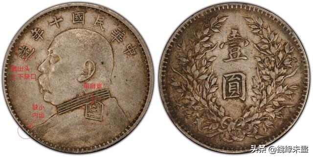 袁像大头银元版别大全——⑩十年版别