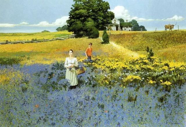 艺术家罗伯特·爱德华·麦金尼斯油画作品赏析