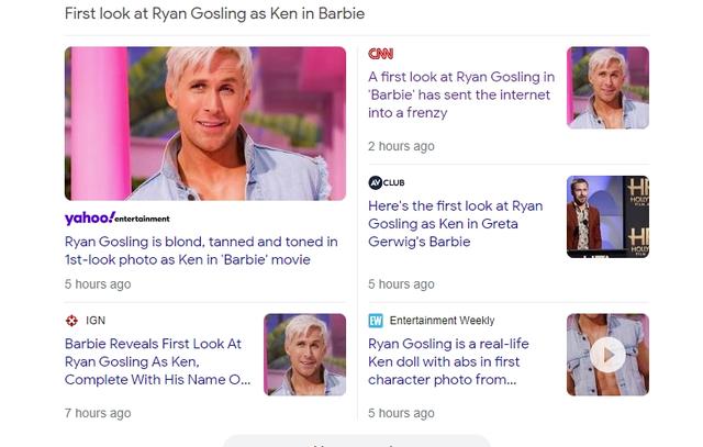 真人版《芭比》公布男主定妆照，瑞恩·高斯林金发秀肌肉“吓坏”中外网友