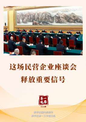 第一观察丨这场民营企业座谈会释放重要信号