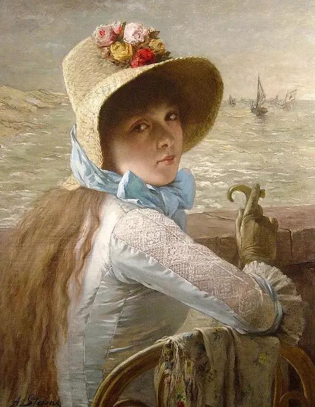 浅谈西方画家以1幅情色画风女性形体油画，隐喻人性的情爱与贪欲