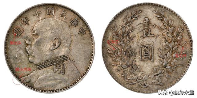 袁像大头银元版别大全——⑩十年版别