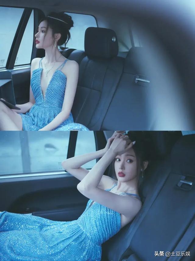 深藏不露!张天爱黑丝渔网袜加性感身材,太辣了!