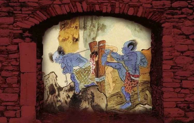 国画艺术家吴道子1200年前为保名誉，画神作地狱变相图