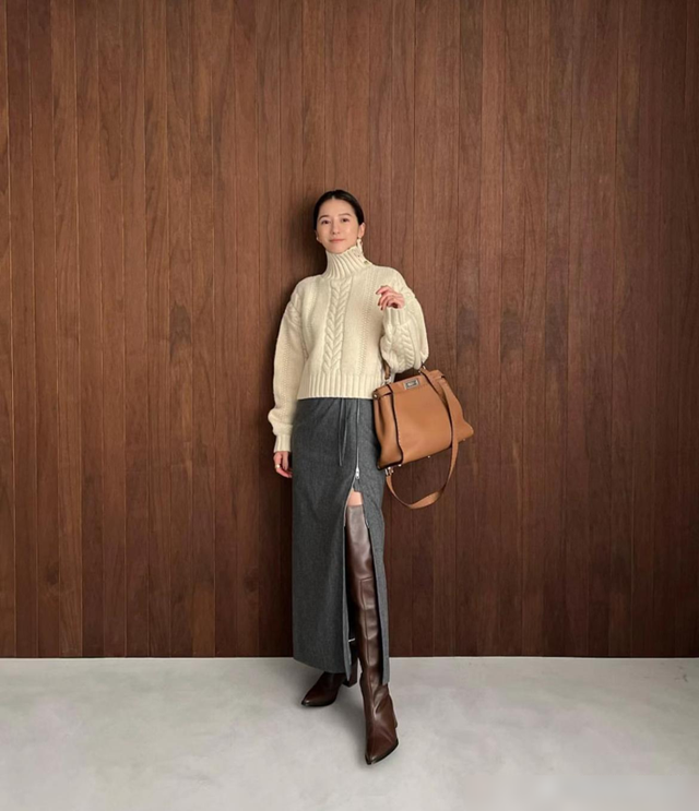 1米58穿得像1米70，“日本妈妈”松本惠奈的穿搭，堪称小个子模板