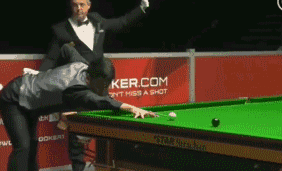 梁文博轰出人生第二杆147,然后就吼出开炮、开炮……