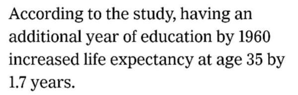 研究发现学历越高越长寿，读大学能让你多活几年？丨双语晨读