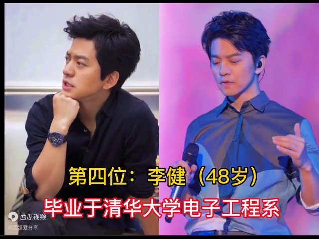 十位北大清华 毕业的明星