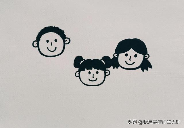 适合零基础学画画的全家福简笔画画法,简单又好看,快来试试吧