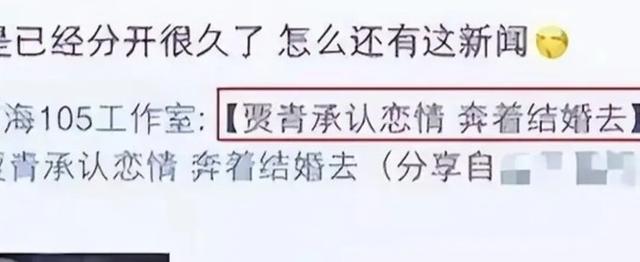 底裤送导演！艳照被曝光？贾青又陷前夫风波