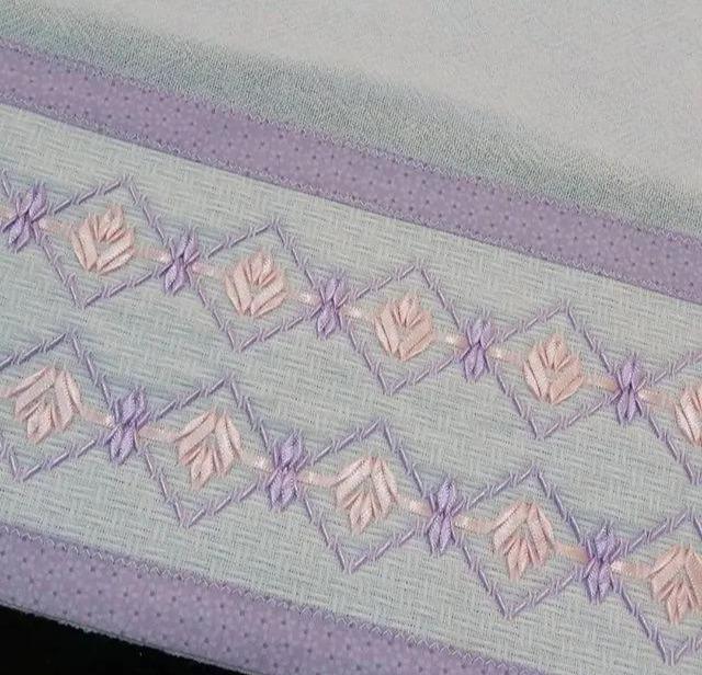 美不胜收的丝带绣,会不会针法都可学会,快收藏!附7款花叶针法