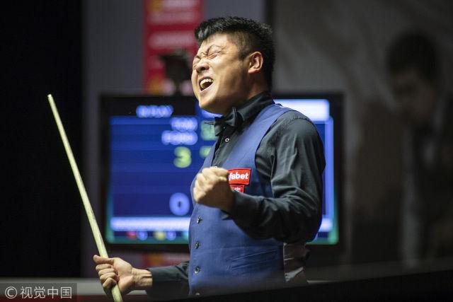 梁文博轰出人生第二杆147,然后就吼出开炮、开炮……