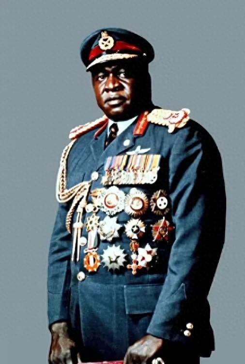 70年代，非洲暴君阿明一张罕见镜头，看似神态威严，实则狡猾多变