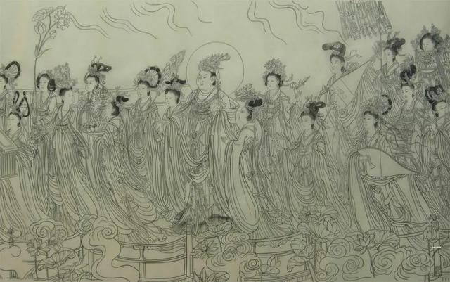 国画艺术家吴道子1200年前为保名誉，画神作地狱变相图