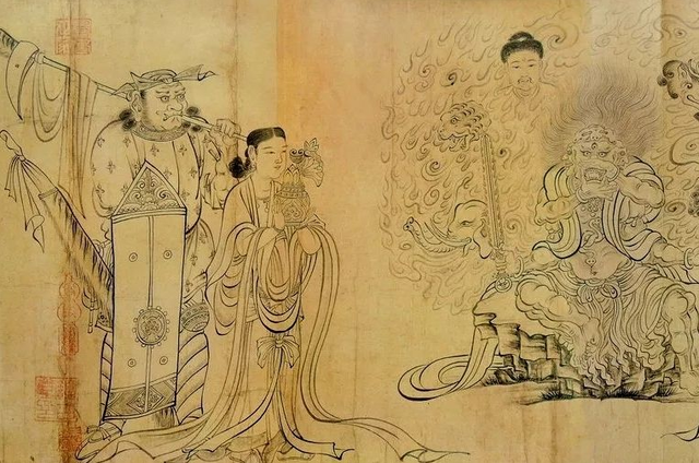 国画艺术家吴道子1200年前为保名誉，画神作地狱变相图