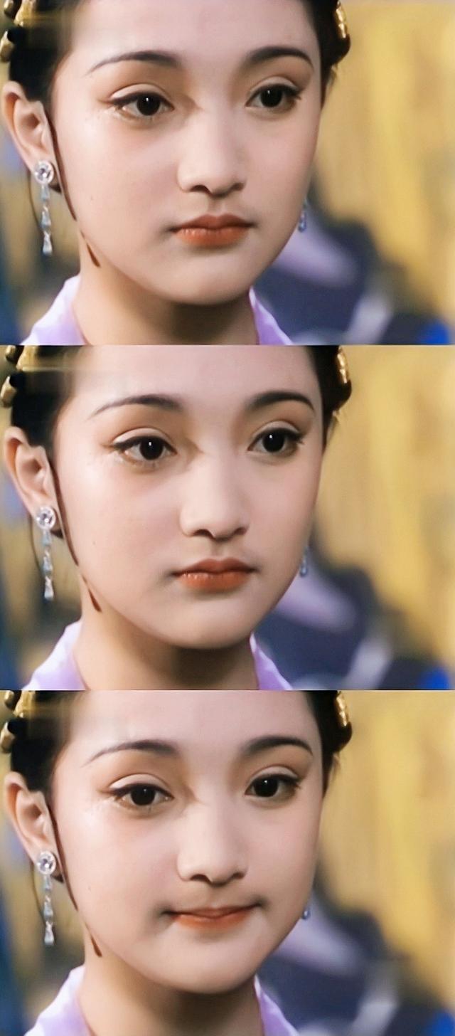 17岁的周迅，像个小精灵，粉嘟嘟的脸蛋好萌