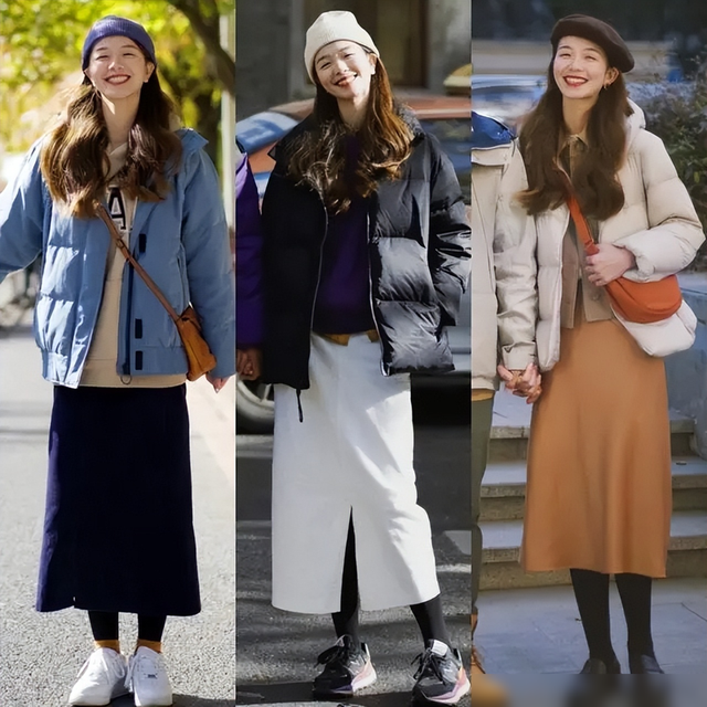 打底裤请一定要这样穿:叠裙子、裹袜子,既保暖又显瘦,谁穿谁美