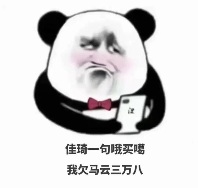 搞笑表情包:佳琦一句哦买噶,我欠马云三万八