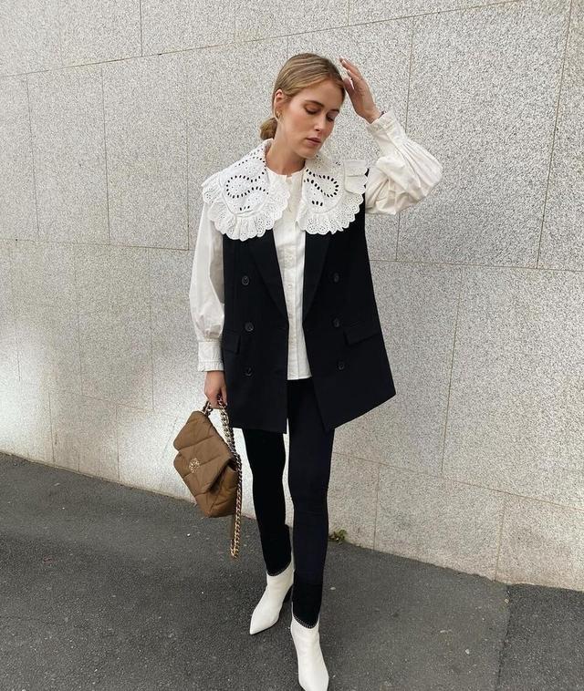 “白+黑”真是永恒的经典,多少岁都能穿,掌握穿搭技巧一定很美