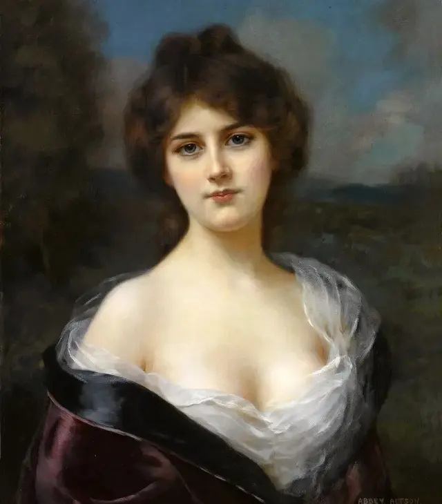 优雅丰满的油画人体艺术,油画底子对创作的重要性啊,不然看不爽