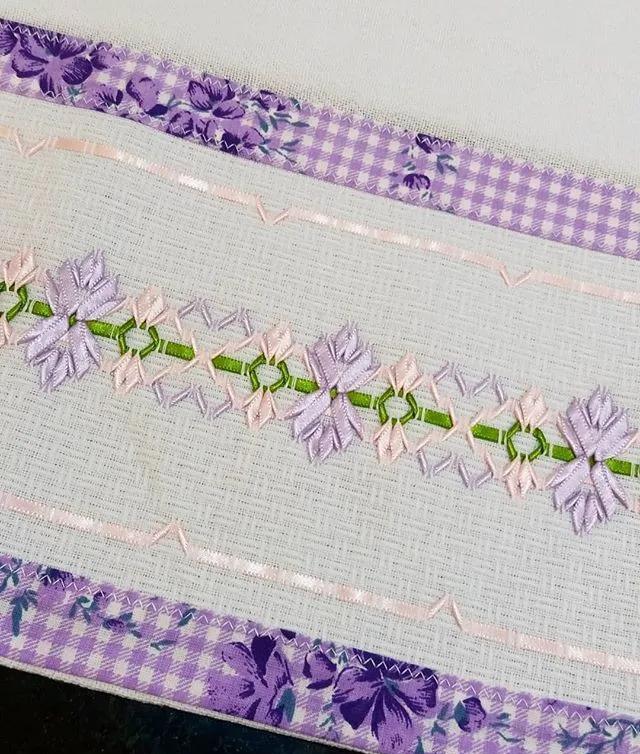 美不胜收的丝带绣,会不会针法都可学会,快收藏!附7款花叶针法