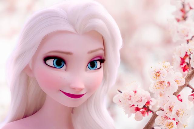 唯美风!艾莎女王和安娜公主!冰雪奇缘2 超清手机壁纸大图