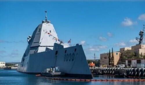 美海军最后一艘“朱姆沃尔特”级驱逐舰海试 专家：鸡肋装备，食之无味，弃之可惜